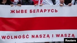 Архіўнае ілюстрацыйнае фота. Акцыя салідарнасьці беларусаў у Варшаве