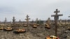 Краснодар краендагы "Вагнер" сугышчылары күмелә торган зират
