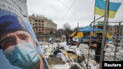 Центърът на Харков след реакетния обстрел на 1 март 2022 г.