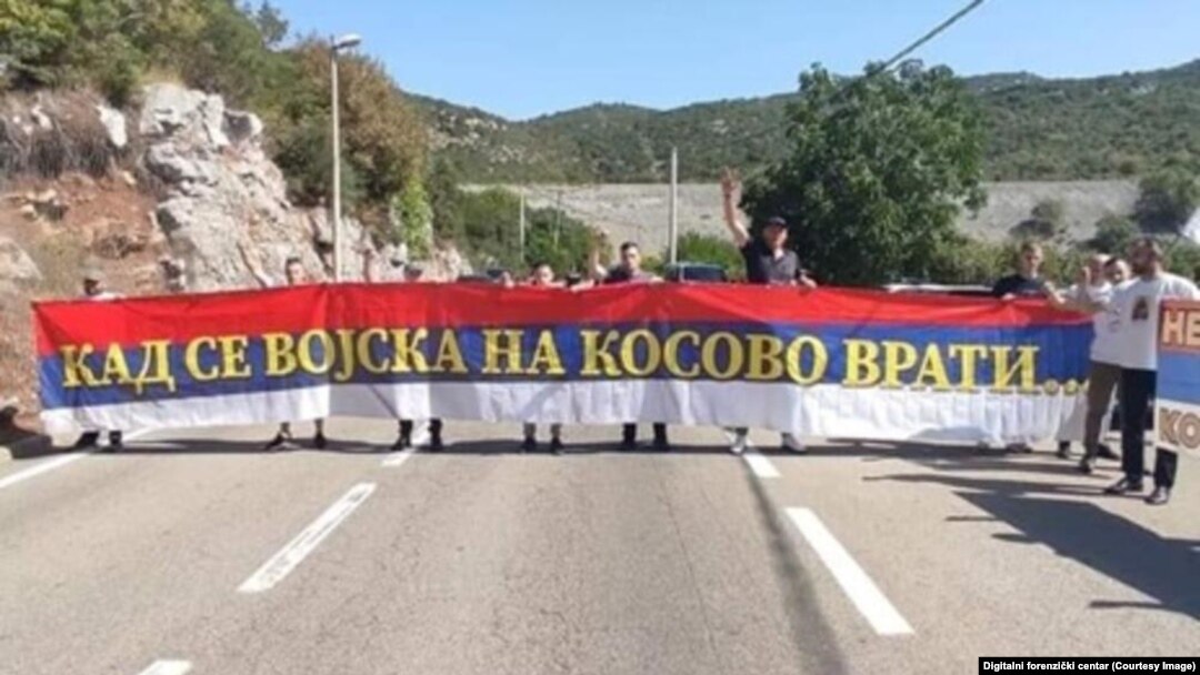 Jedna od provokacija prosrpskh organizacija u Crnoj Gori uperenih protiv Kosova (ilustracija)