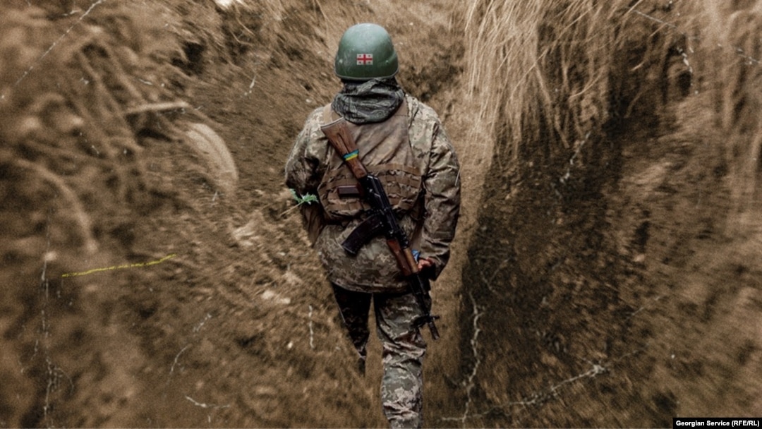 Грузиски војник во Украина (илустрација)