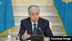 Қазақстан президенті Қасым-Жомарт Тоқаев. 7 қаңтар, 2022 жыл.