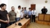 Активисты оппозиции в зале суда при оглашении приговора, Ереван, 20 июля 2012 г. 