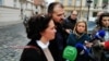 Predsjednik i odvjetnica udruge "Dugine obitelji", Danijel Martinović i Zrinka Bojanić