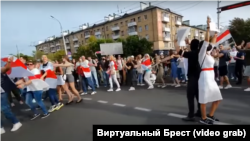 Пратэставы карагод у Берасьці, 13 верасьня 2020 