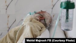 کابل کې د کرونا ویروس ناروغانو یوه روغتون کې په دغه ویروس یو اخته ناروغ