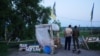 Табір «блокадників» під Бахмутом, 30 травня 2017 року