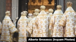 Romania Bucharest ortodox priests