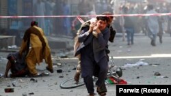 د جلال اباد د یوې چاودنې د ځای یو انځور
