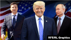 Президент України Володимир Зеленський, президент США Дональд Трамп та президент Росії Володимир Путін (колаж)