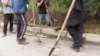 Georgia -- Works on the roud in Gldani; 13sep2019
