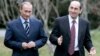 Владимир Путин (слева) и Роберт Кочарян в Москве, 24 янвря 2007 г.