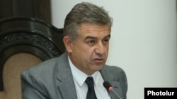 Վարչապետ Կարեն Կարապետյանը կառավարության նիստի ժամանակ, արխիվ