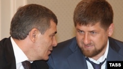 Арсен Каноков (слева) с Рамзаном Кадыровым